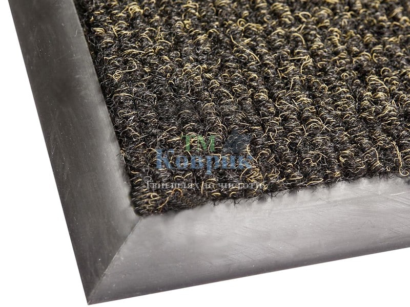 Грязепогощаючий килимок Поляна чорна із золотою ниткою