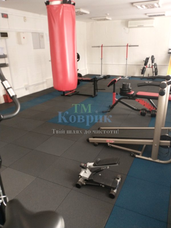 плитка гумова для спортзалу