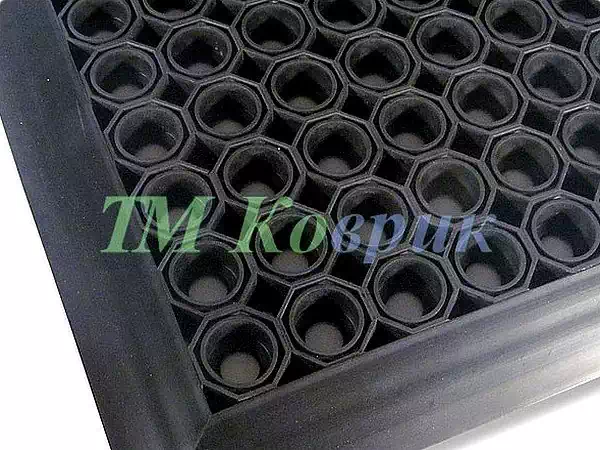 Килимок комірчастий бруднозбірний Гумово-стільникове