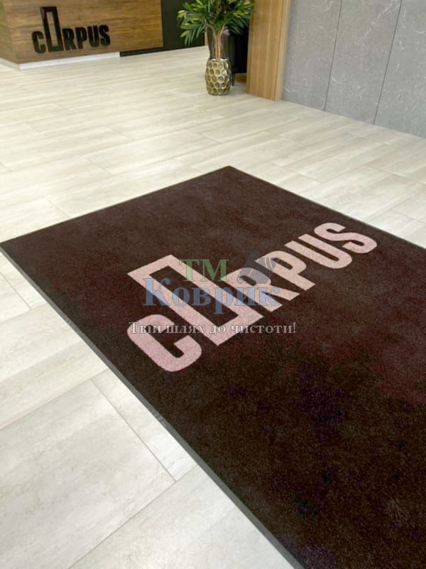 коврик с логотипом на заказ джет принт 10 мм