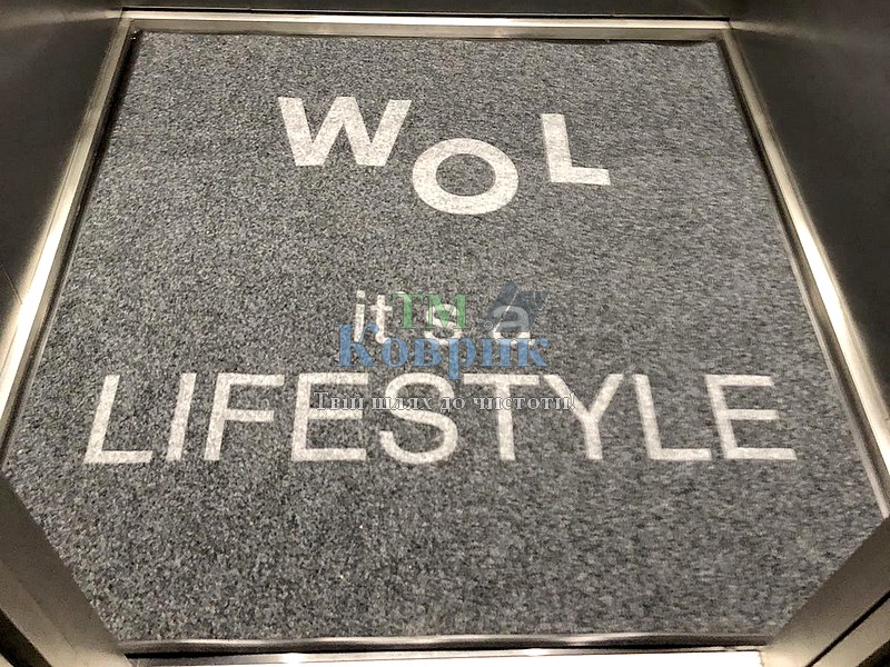 Коврик с логотипом, изготовление