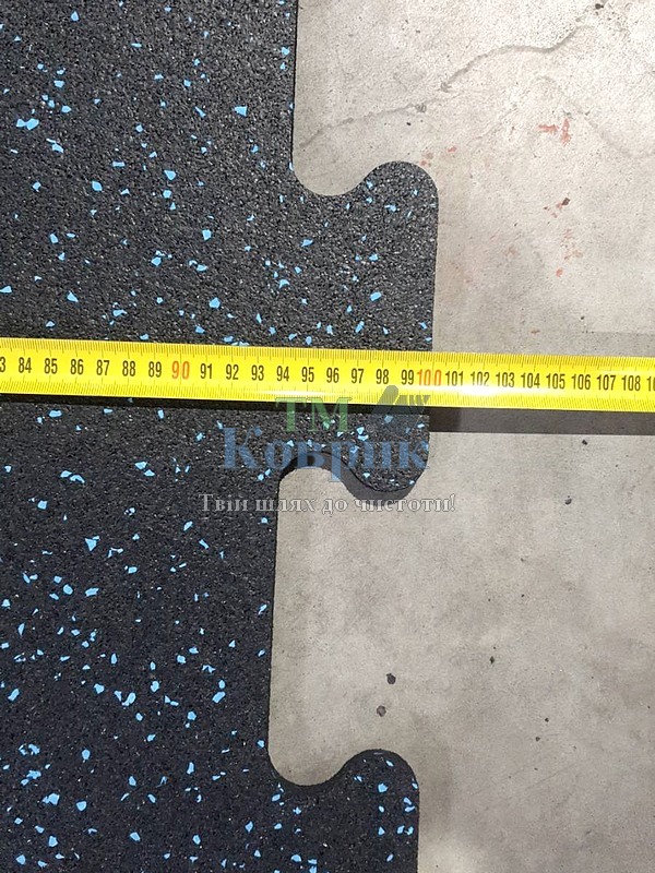 размер резиновой плитки для спортзала