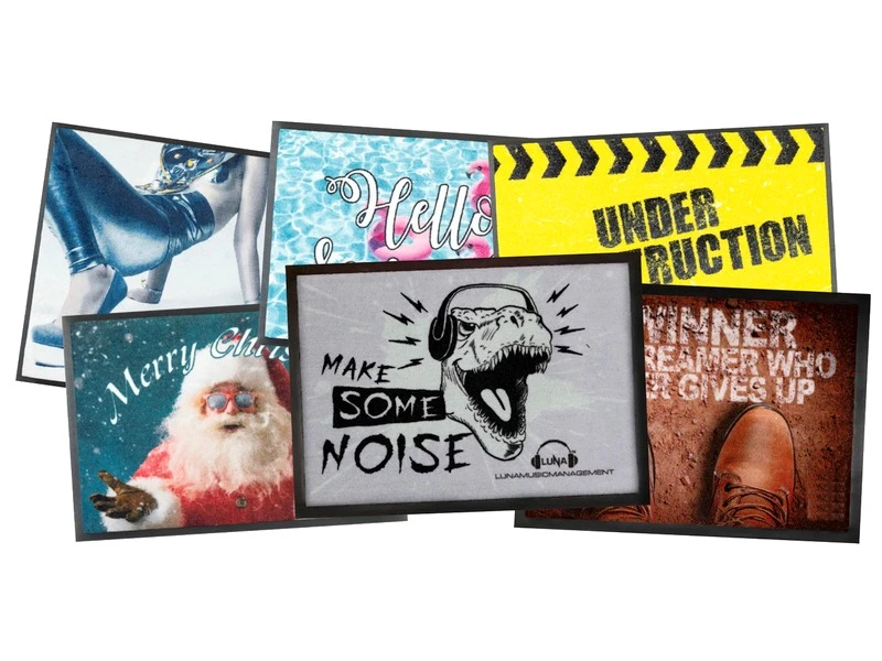 Придверні килимки з принтами