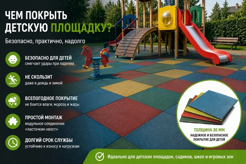 чем покрыть детскую площадку