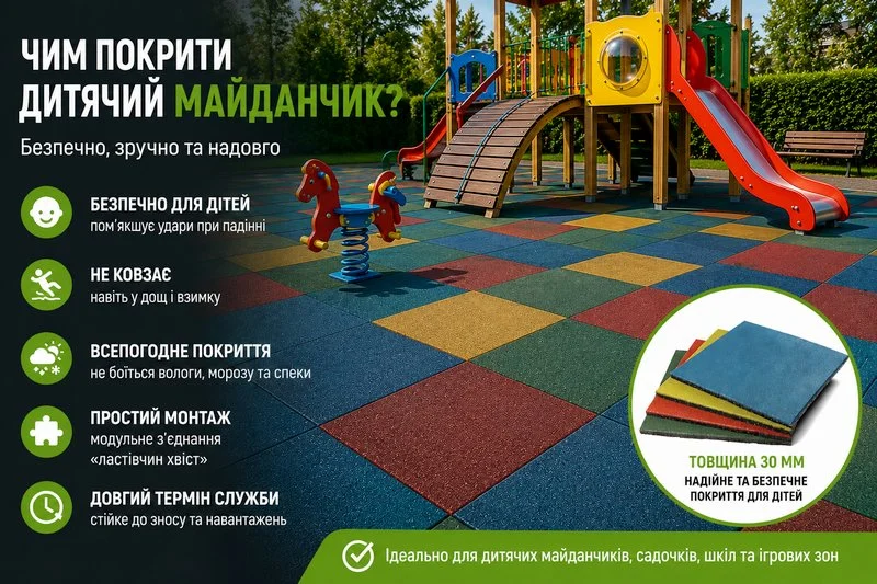 чим покрити дитячий майданчик