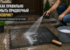 Как правильно мыть придверный коврик