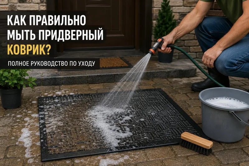 Как правильно мыть придверный коврик