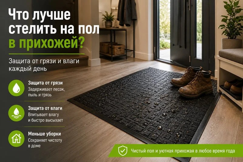 Что лучше стелить на пол в прихожей для защиты от грязи и влаги