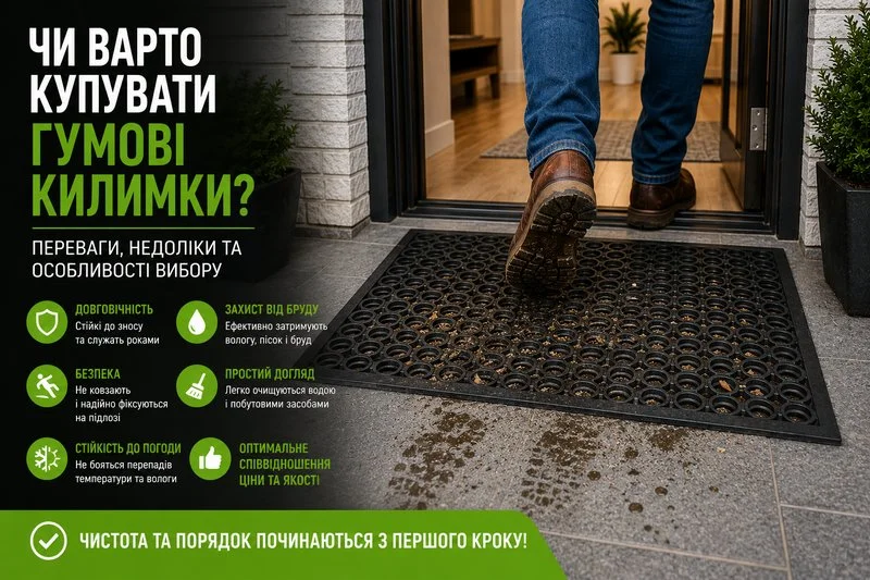 Чи варто купувати гумові килимки? Переваги, недоліки та особливості вибору