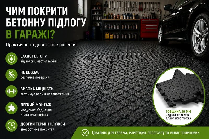 чим покрити бетонну підлогу в гаражі